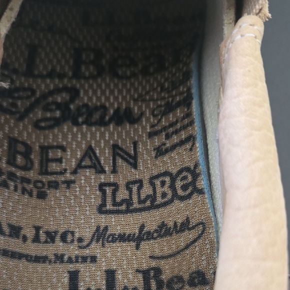 L.L. Bean Cream and Tan Moccasins - Picture 5 of 6